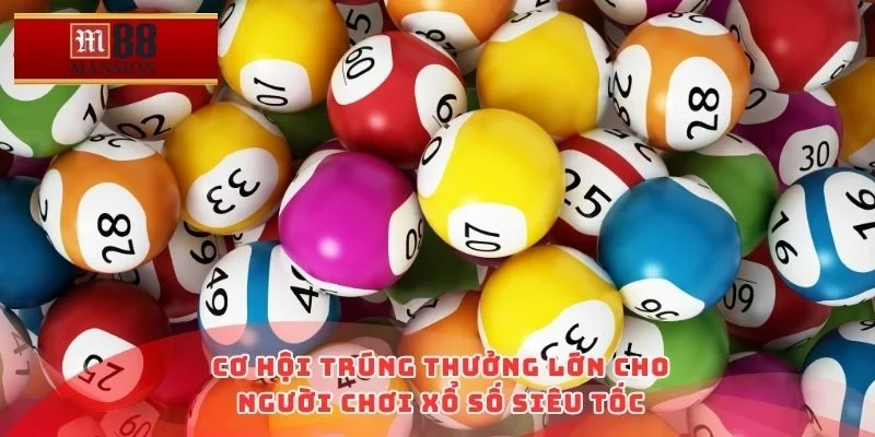 Cơ hội trúng thưởng lớn cho người chơi xổ số siêu tốc