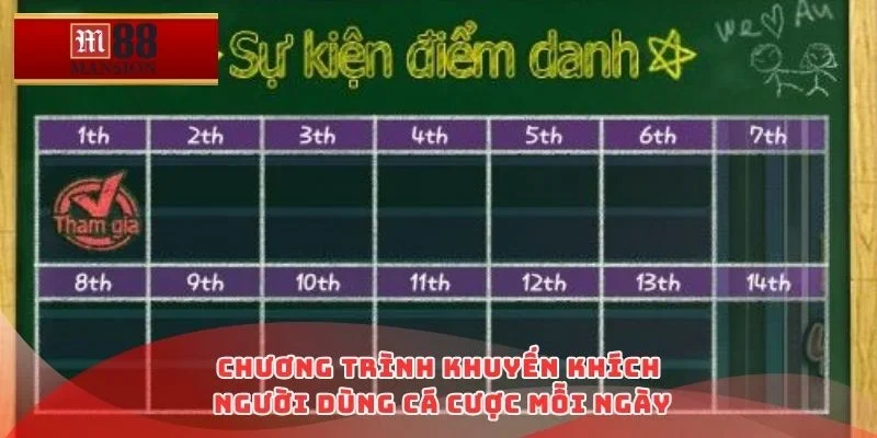 Chương trình khuyến khích người dùng cá cược mỗi ngày